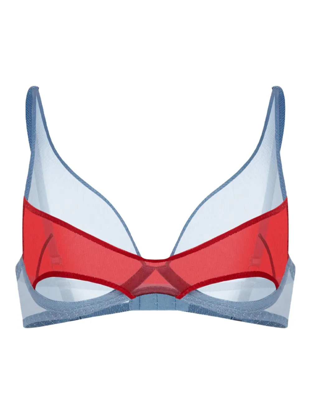 Zhilyova The Asteria Mesh-panelled Bra In Multi