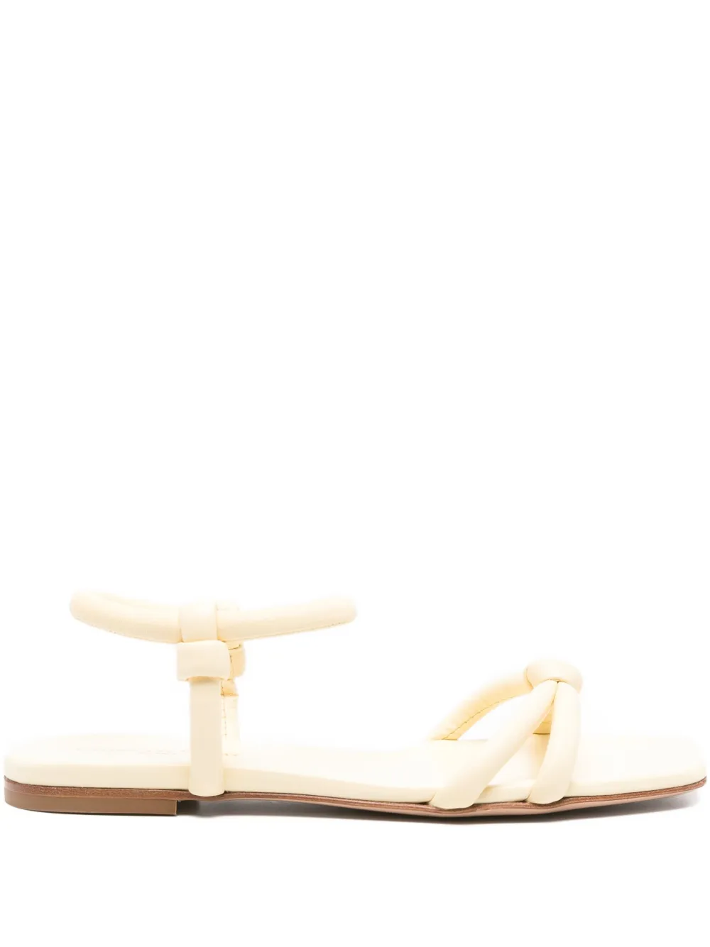 Gianvito Rossi knotted ankle-strap sandals Yellow