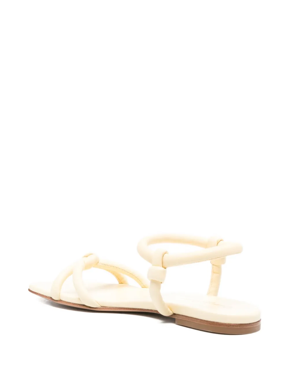 Gianvito Rossi knotted ankle-strap sandals Yellow