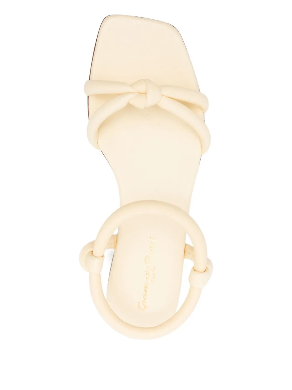 Gianvito Rossi knotted ankle-strap sandals Yellow