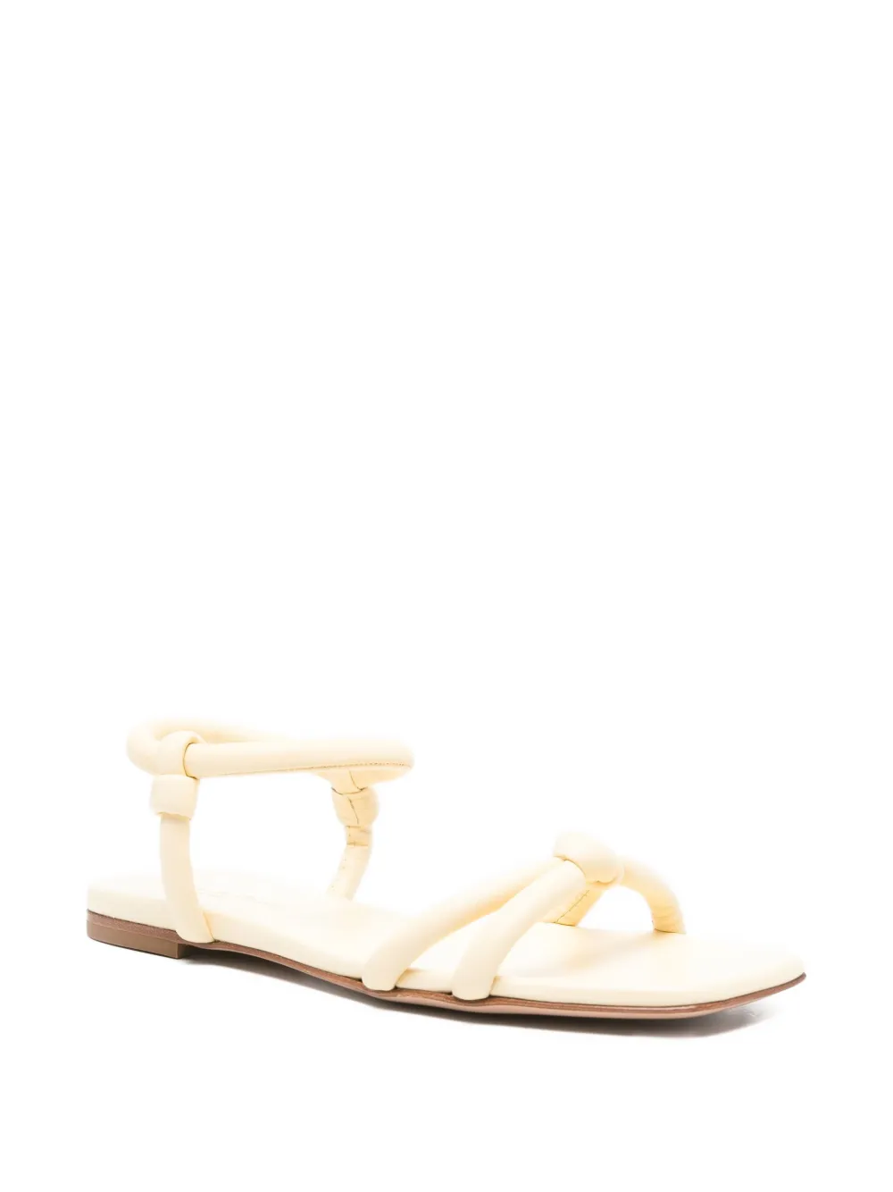 Gianvito Rossi knotted ankle-strap sandals Yellow