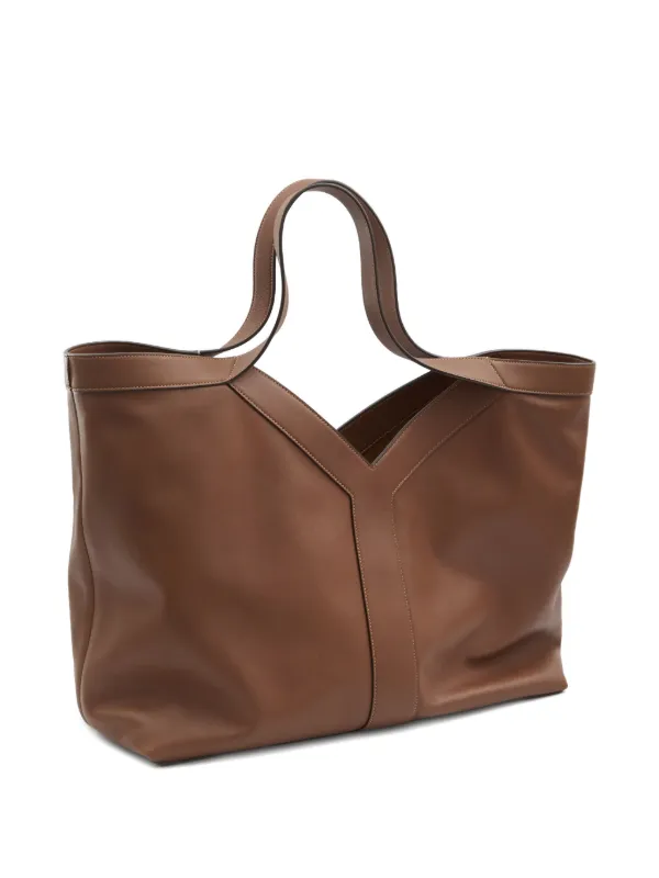 Saint Laurent Large Y Leather Tote Bag | Brown | FARFETCH