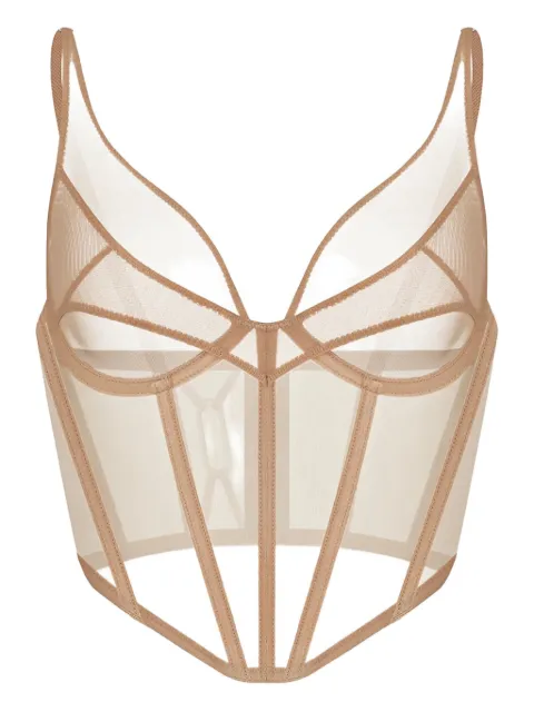 Zhilyova Asteria mesh panel corset