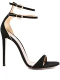 Gianvito Rossi 115mm Victorine double-buckle stiletto sandals - Black