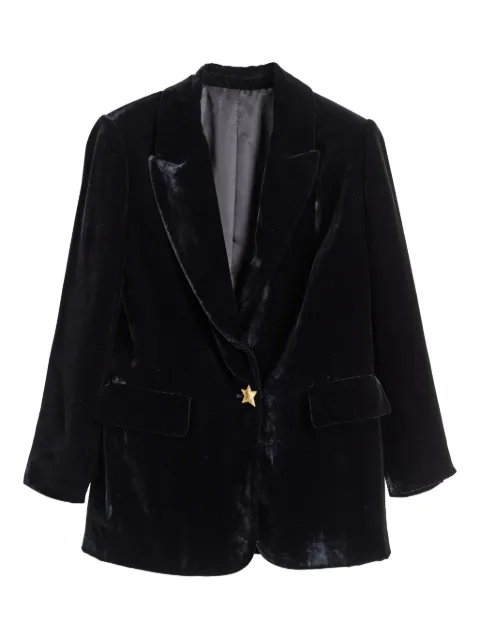 Chinti & Parker velvet star-motif blazer