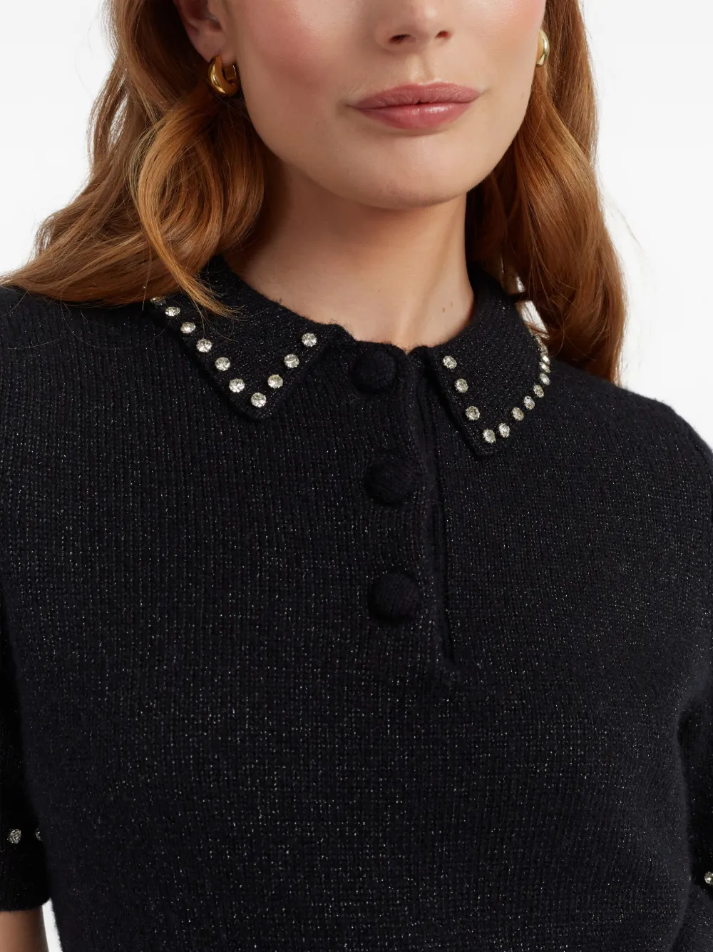 Chinti & Parker Collared Polo In Black