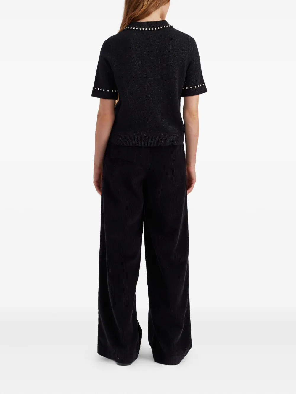 Chinti & Parker Collared Polo In Black