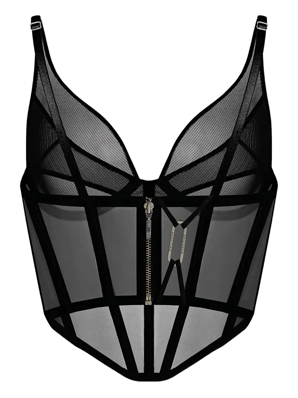 Zhilyova mesh panelled corset | Image 2
