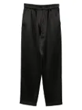 Giorgio Armani elastic-waist silk trousers - Black