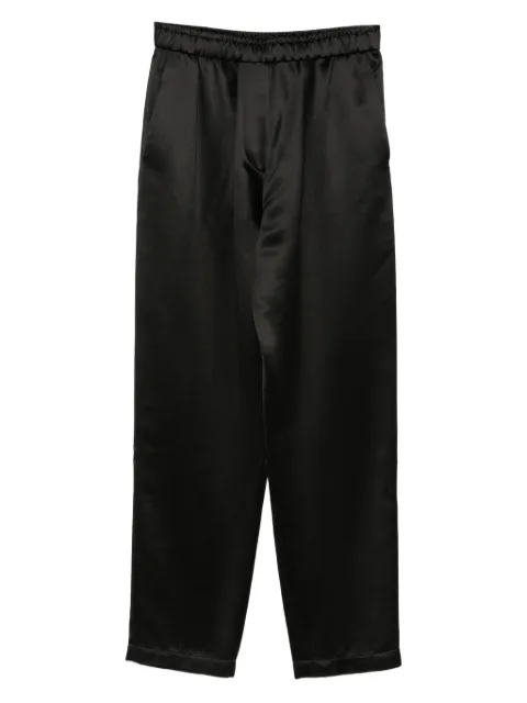 Giorgio Armani elastic-waist silk trousers