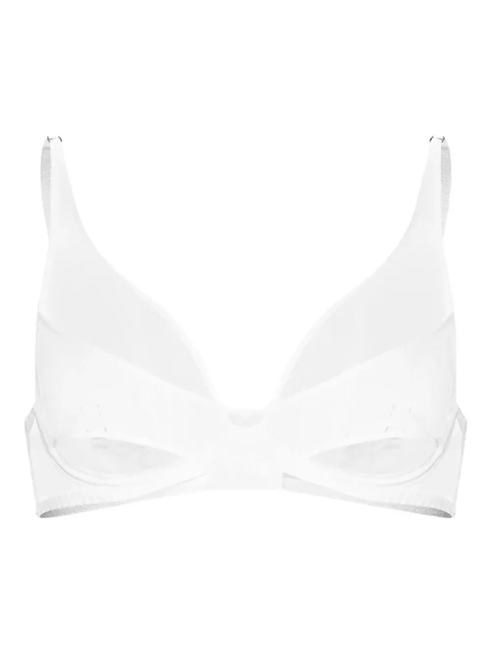 Zhilyova mesh panelled bra | White | Image 1