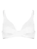Zhilyova mesh panelled bra - White