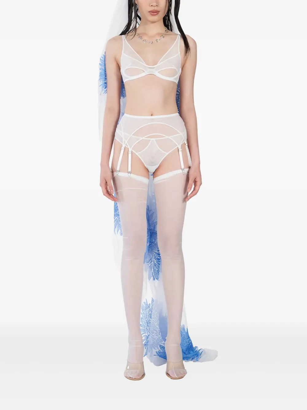 Zhilyova Mesh Briefs In White