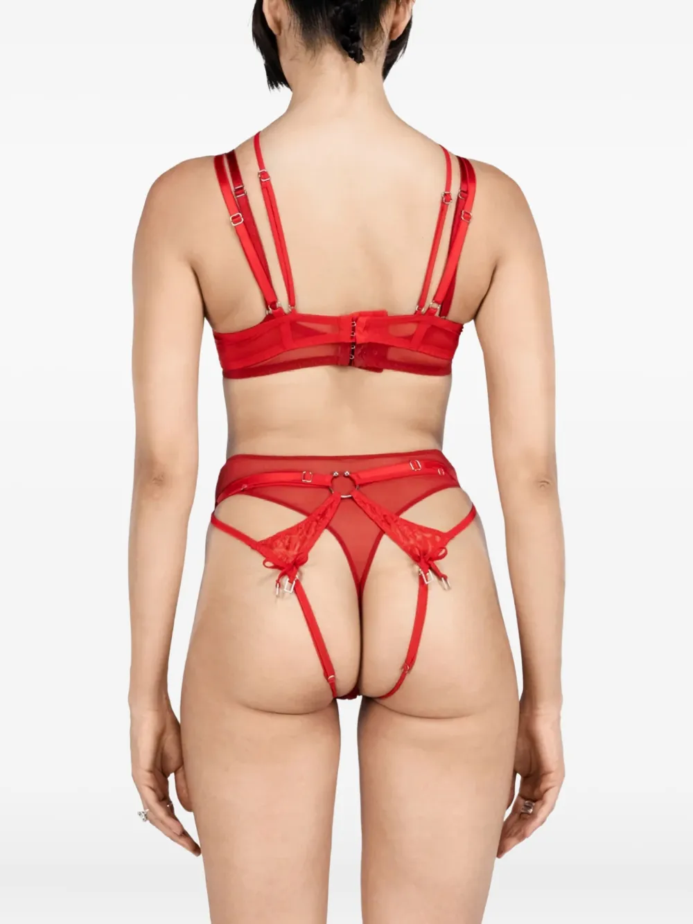 Aurora Lace-Detail Ring-Detail Bra