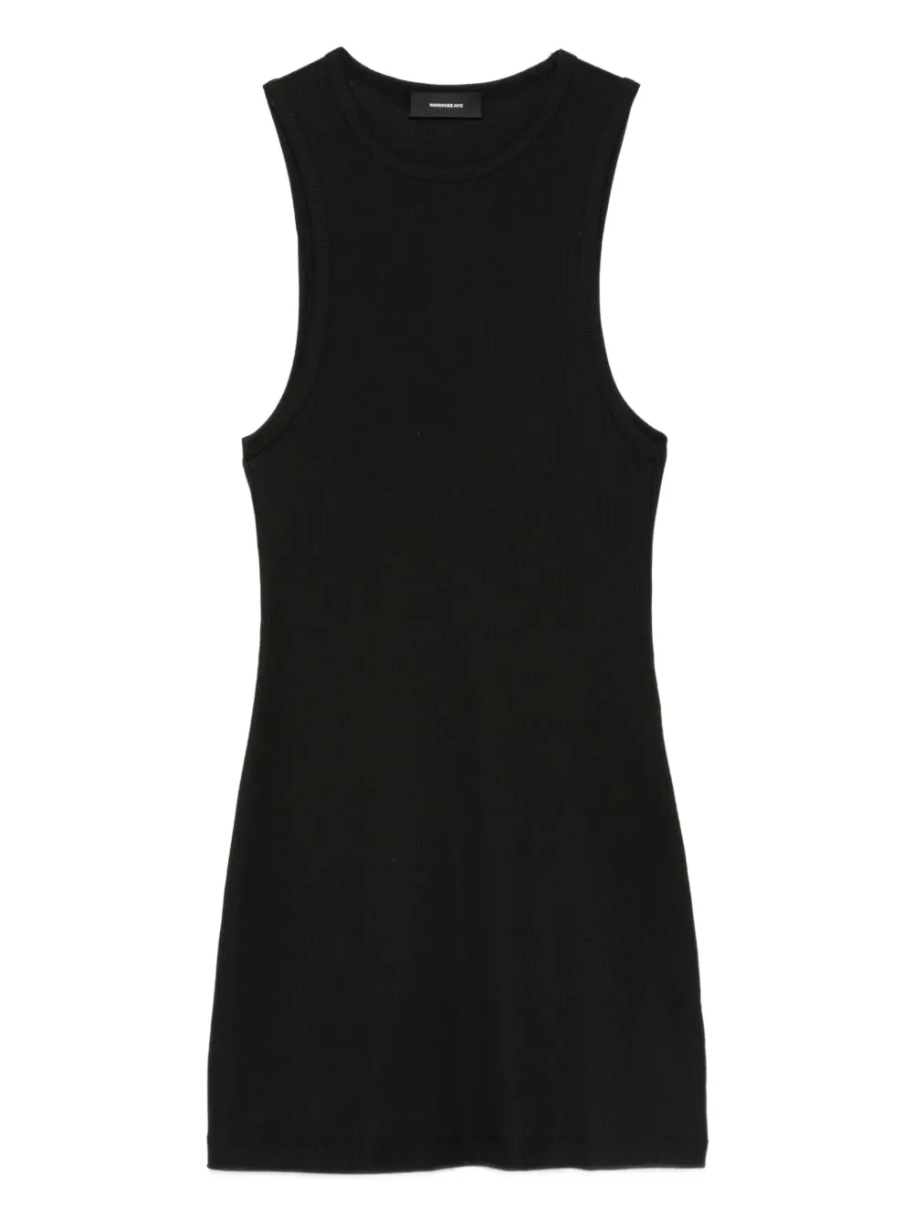WARDROBE.NYC Geribbelde tanktop met raceback Zwart