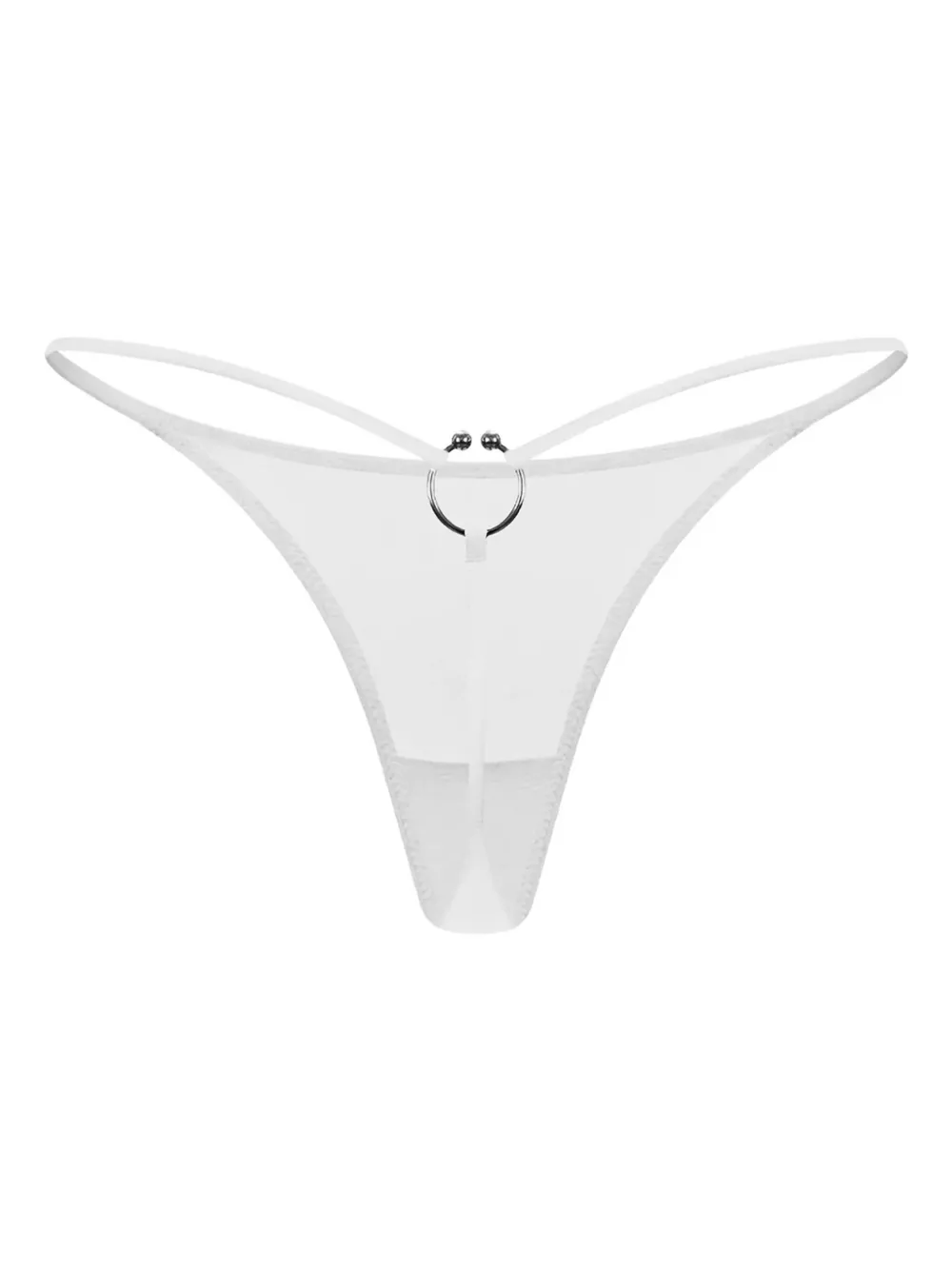 Zhilyova Dune ring-detail thong | White | Image 1
