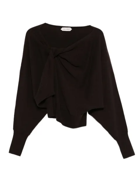 Alberta Ferretti knot-detail batwing sweater