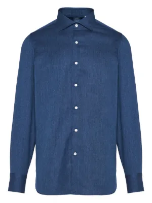 Finamore 1925 Napoli ロングスリーブ シャツ | ブルー | FARFETCH JP