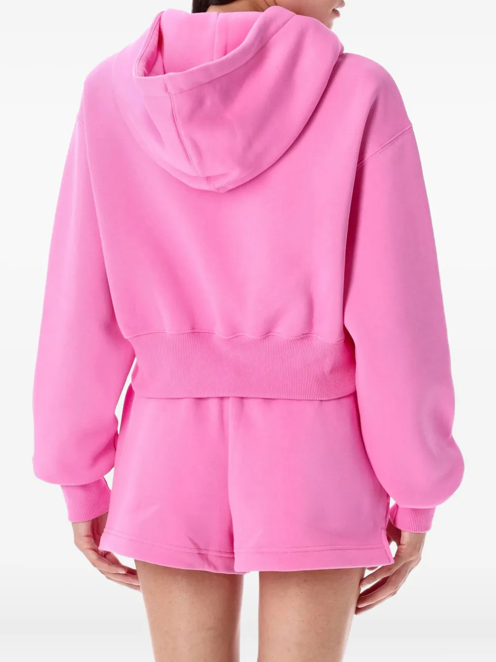 Nike zip-up cropped hoodie - Roze