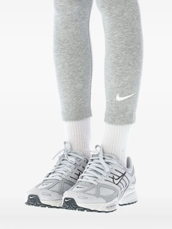 grey swoosh leggings