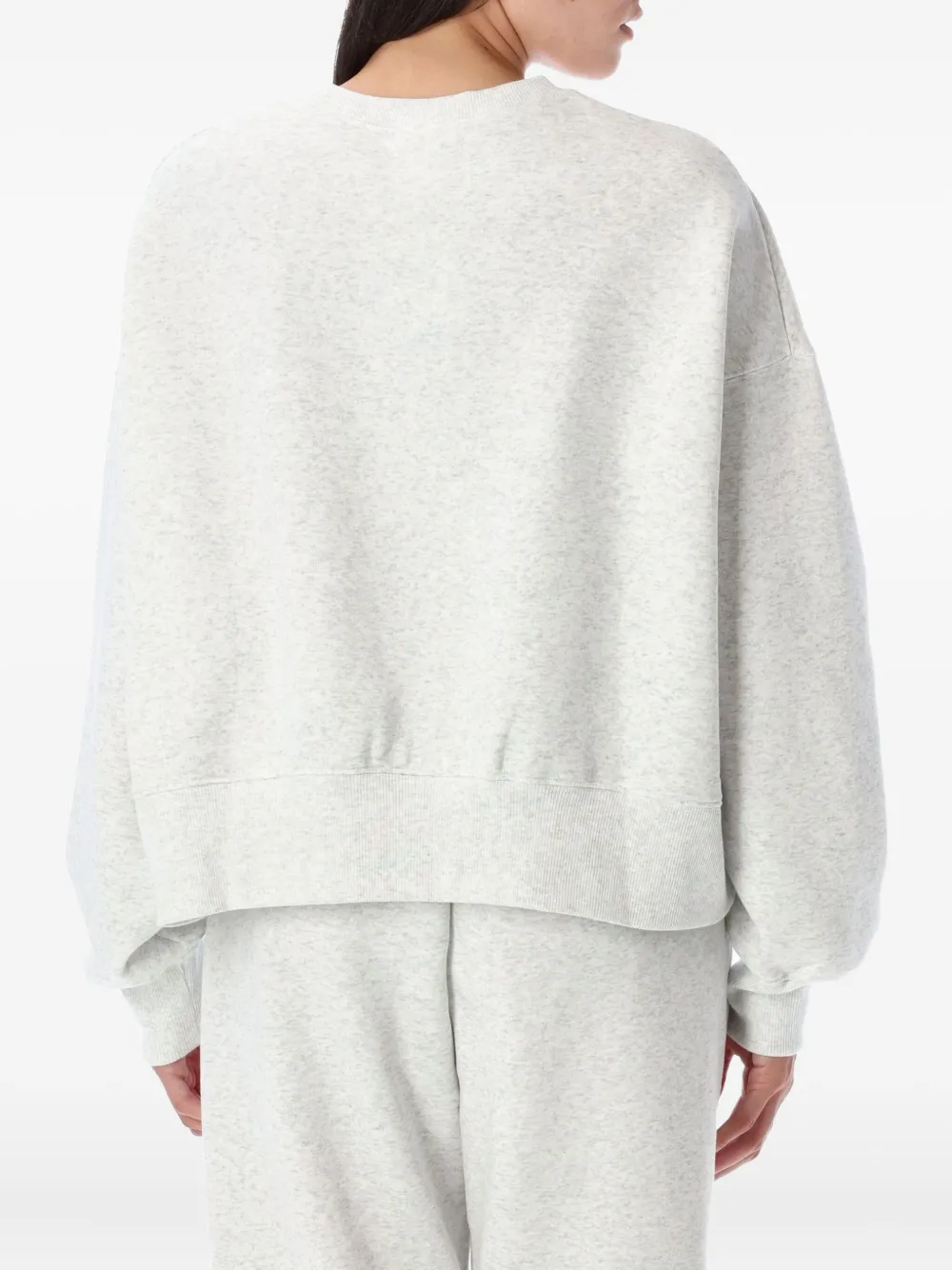 Nike Swoosh-logo crew-neck sweatshirt Grijs
