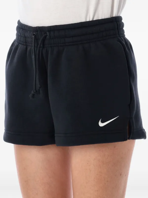 black fleece shorts nike