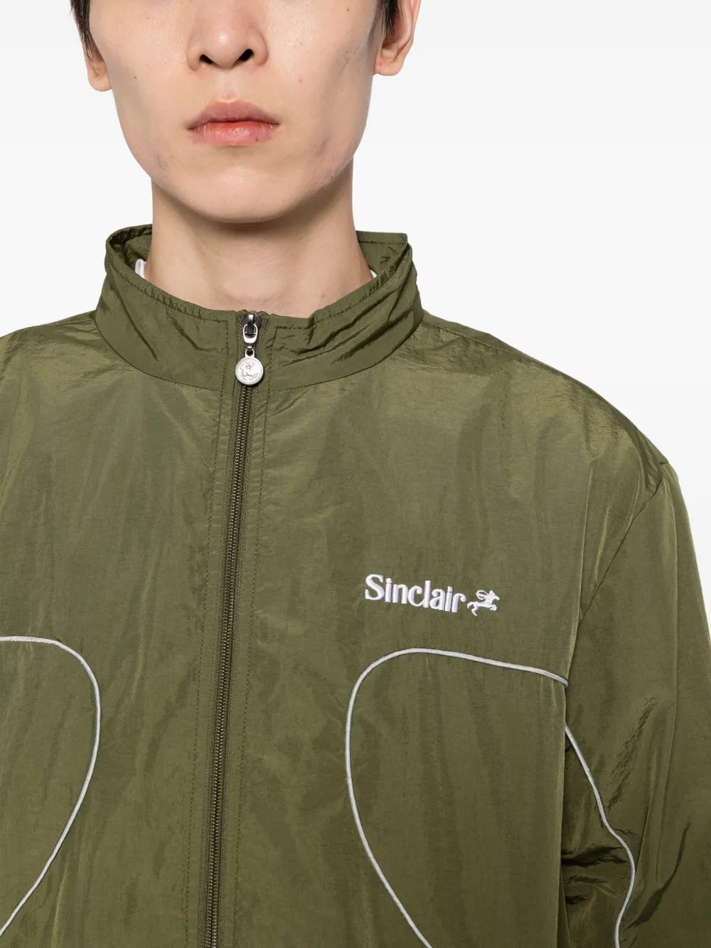 Sinclair Logo-embroidered Jacket In Green