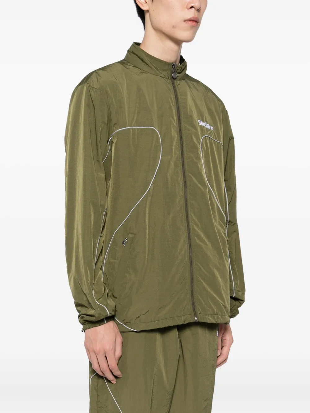 Sinclair Logo-embroidered Jacket In Green