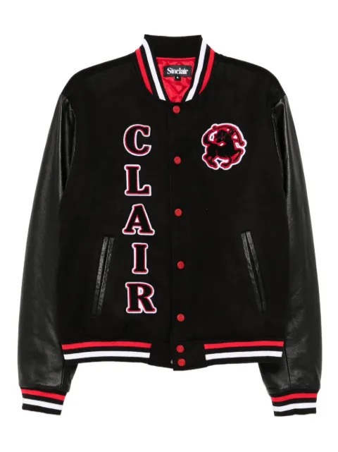 Sinclair patch-emblem bomber jacket