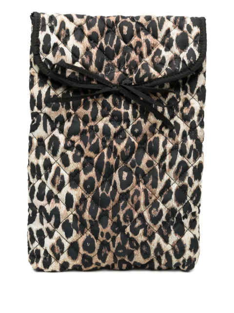 DAMSON MADDER leopard-print laptop bag