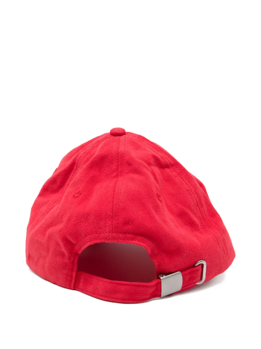 Damson Madder Washed-smiley Cap In Red