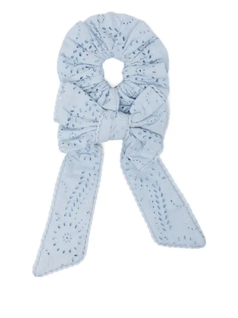 DAMSON MADDER bow cotton scrunchie