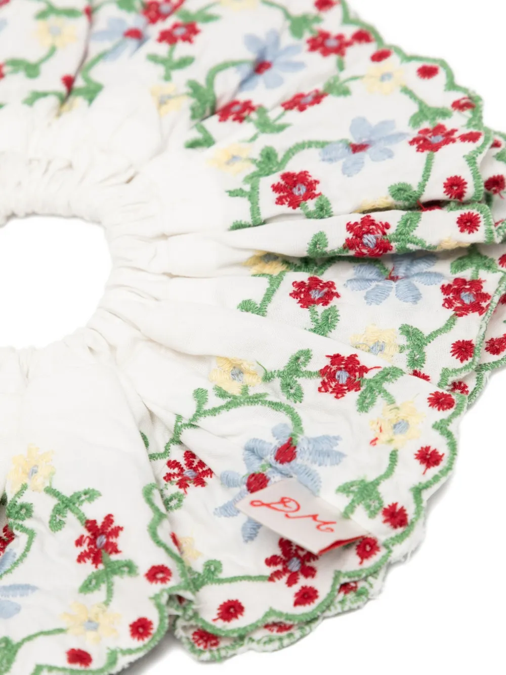 DAMSON MADDER embroidered cotton scrunchie | Image 2