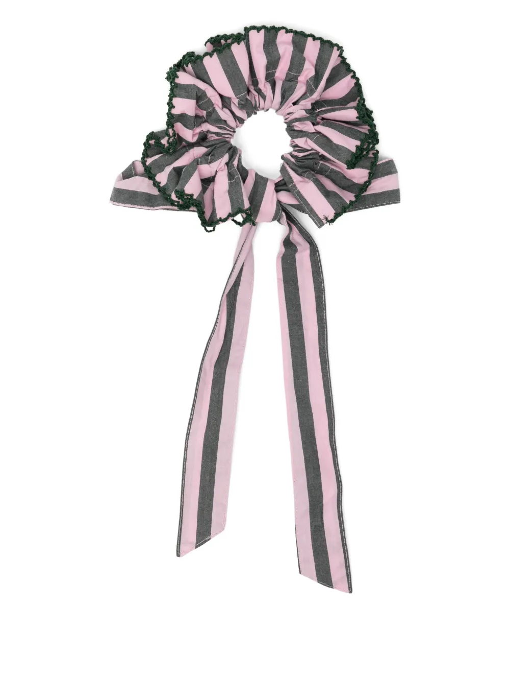 DAMSON MADDER striped cotton scrunchie | Pink | Image 1