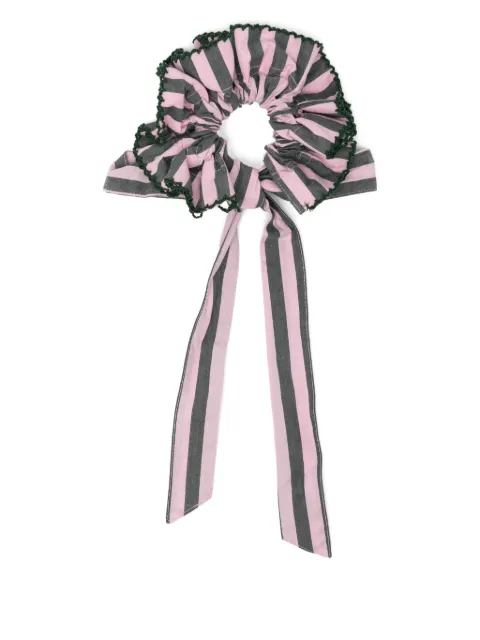 DAMSON MADDER striped cotton scrunchie