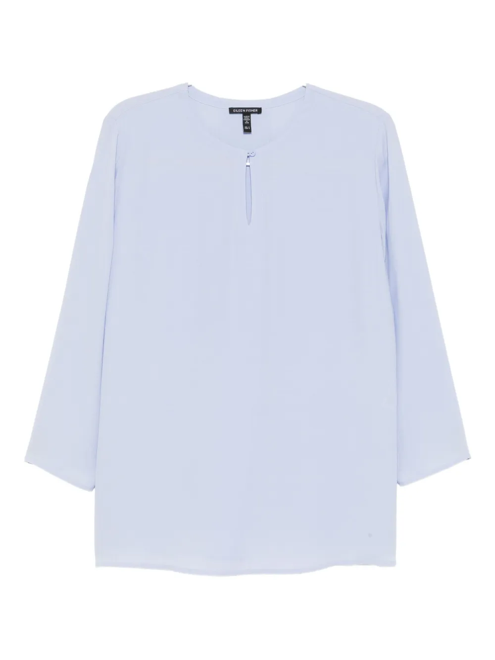 Eileen Fisher Zijden tuniek van georgette crêpe Blauw