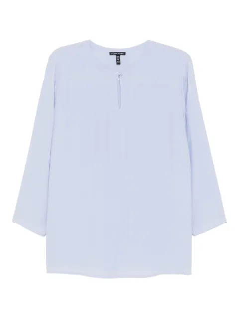Eileen Fisher silk georgette-crepe tunic