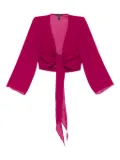 Eileen Fisher silk georgette jacket - Purple