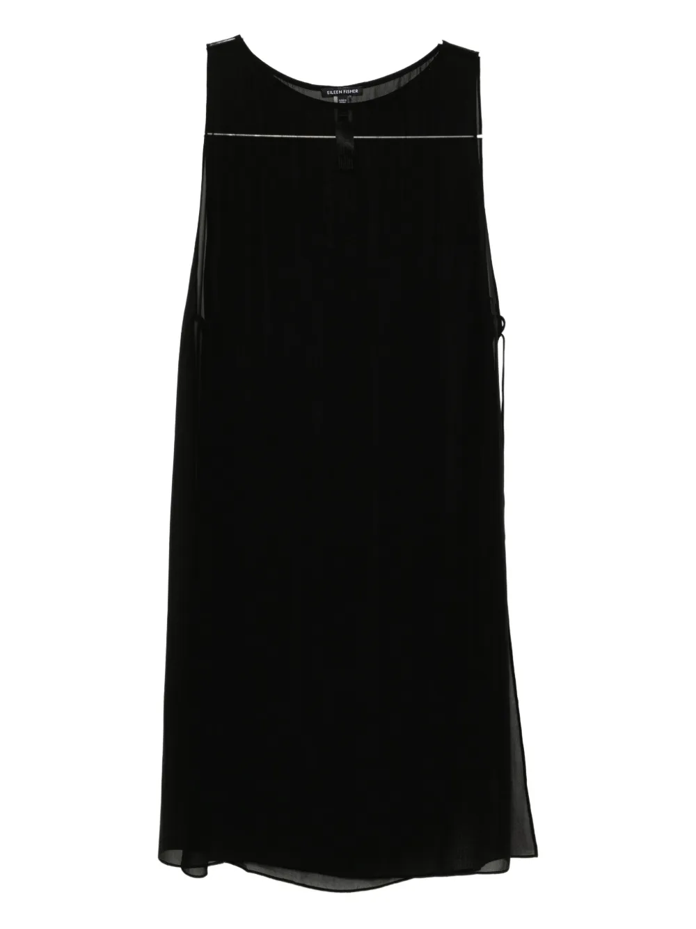 Eileen Fisher Silk Poncho In Black