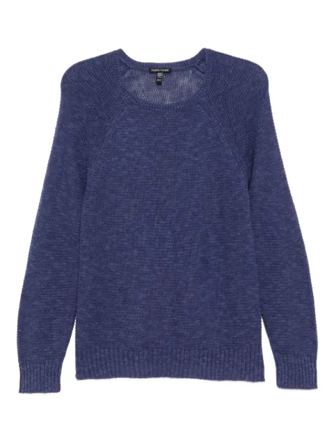 Eileen Fisher slub crew-neck top