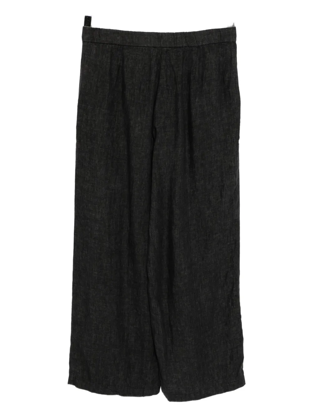 Eileen Fisher Linen Wide-leg Trousers In Gray