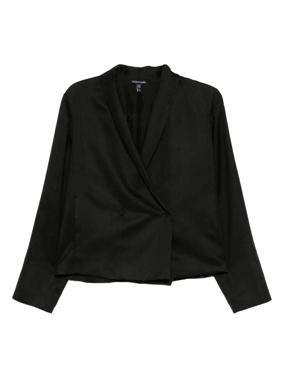 Eileen Fisher silk shawl-collar blazer | Black | Image 1