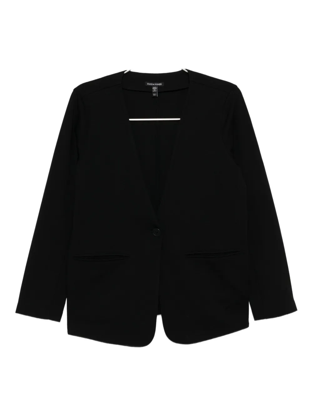 Eileen Fisher V-neck Blazer In Black