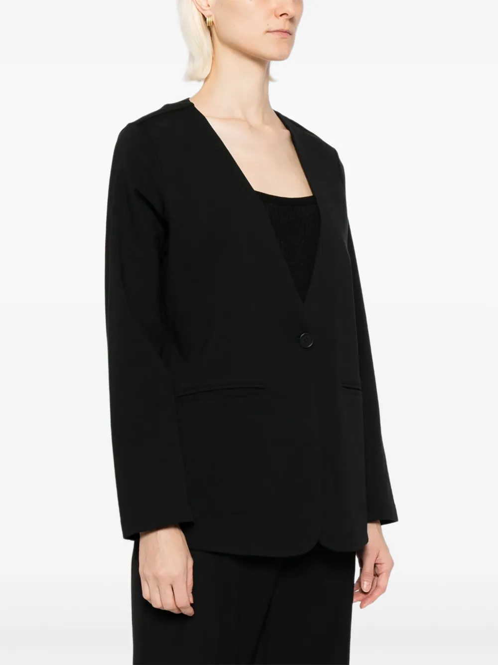 Eileen Fisher Blazer met V-hals Zwart