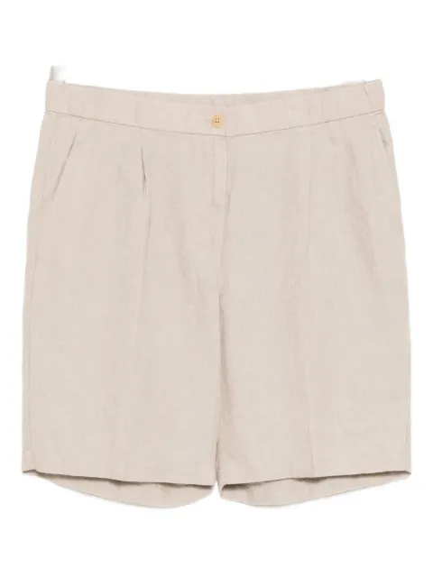 Eileen Fisher pleated linen shorts