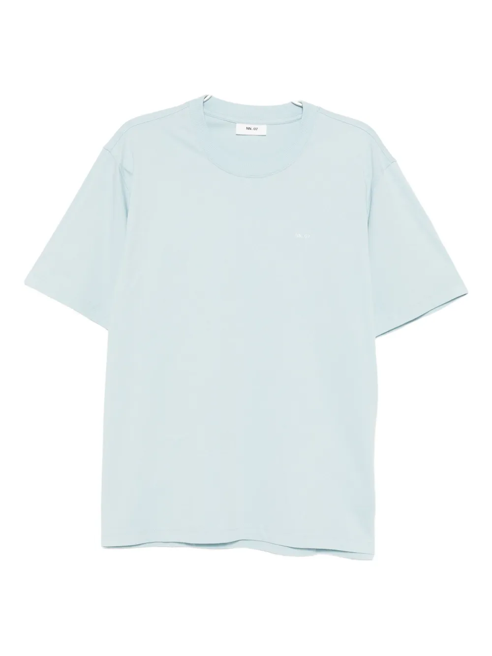 Nn07 Adam 3209 Logo-embroidered Pima Cotton-jersey T-shirt In Blue