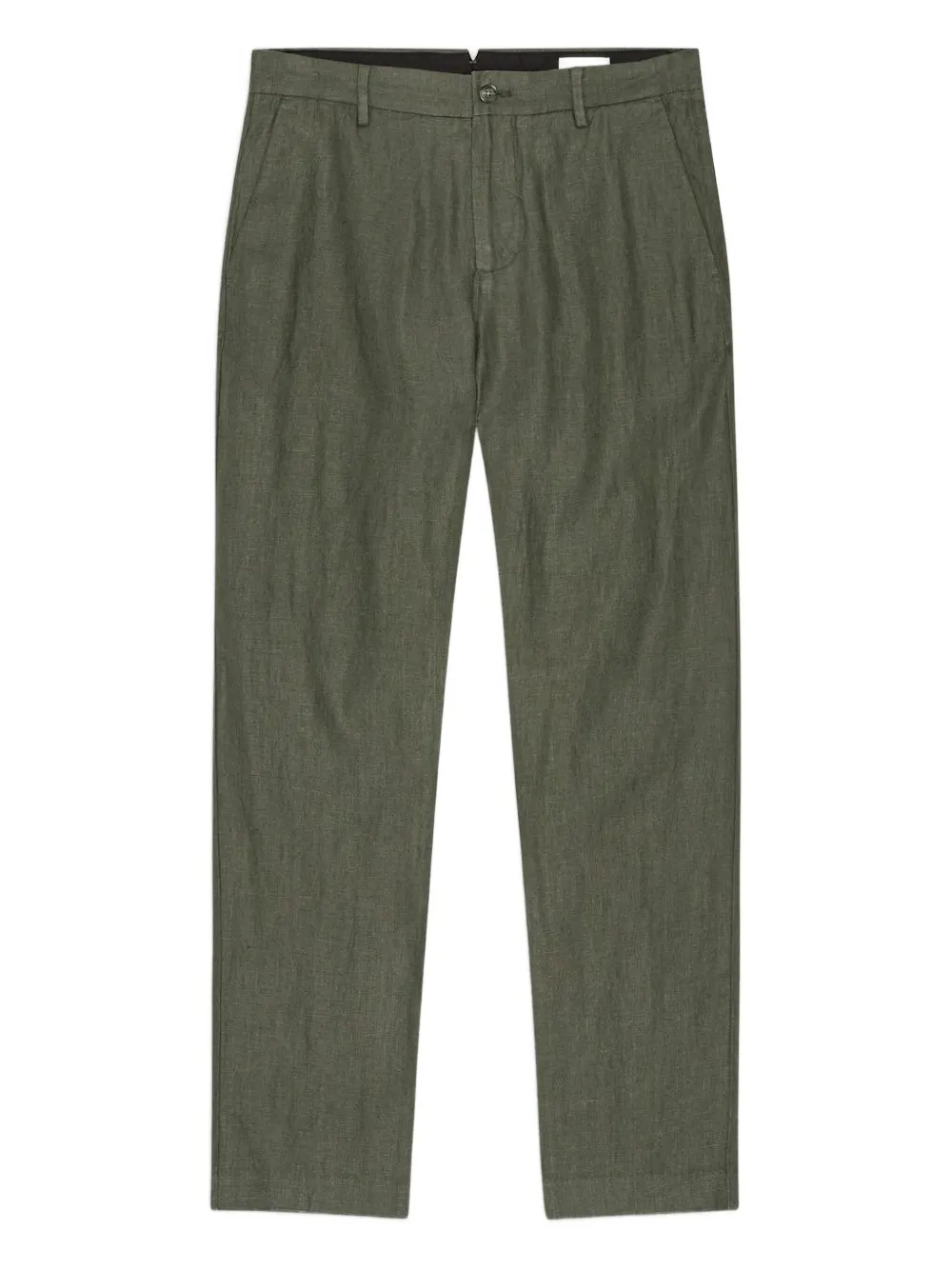 Nn07 Linen Trousers In Green