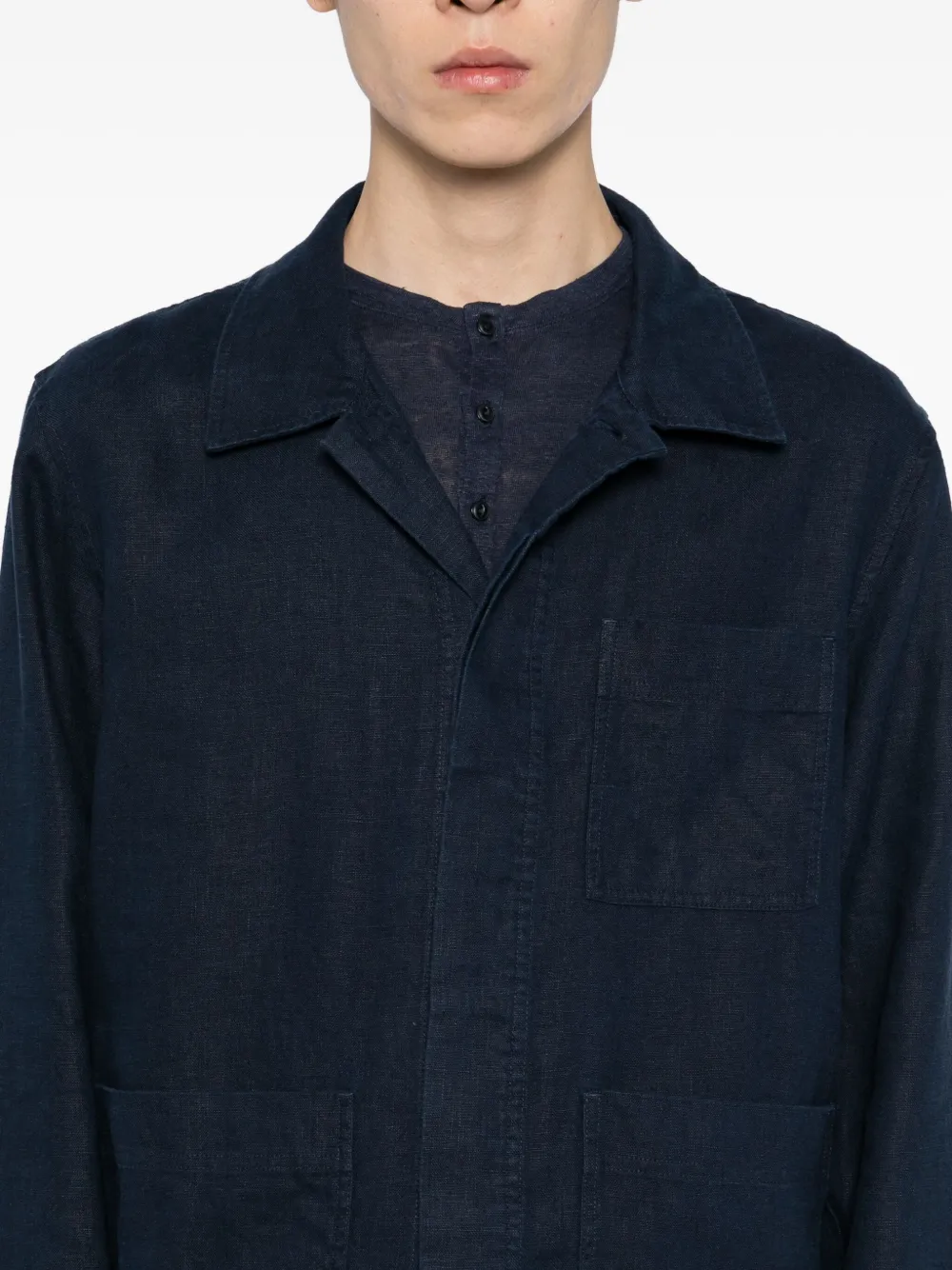 Nn07 Olav Jacket In Blue