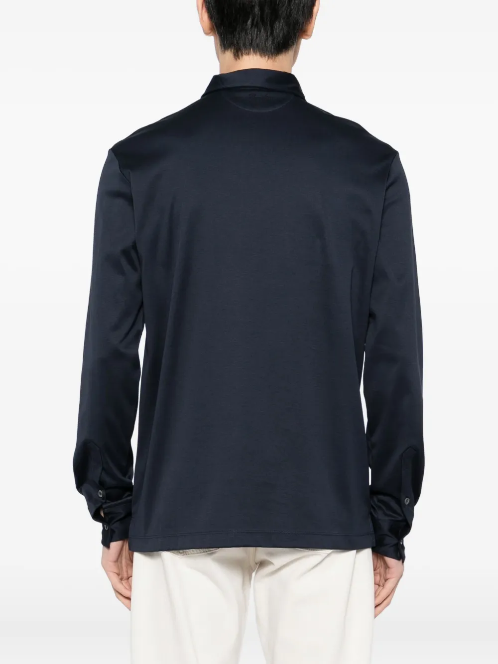 Aurélien Interlock Polo Shirt In Blue