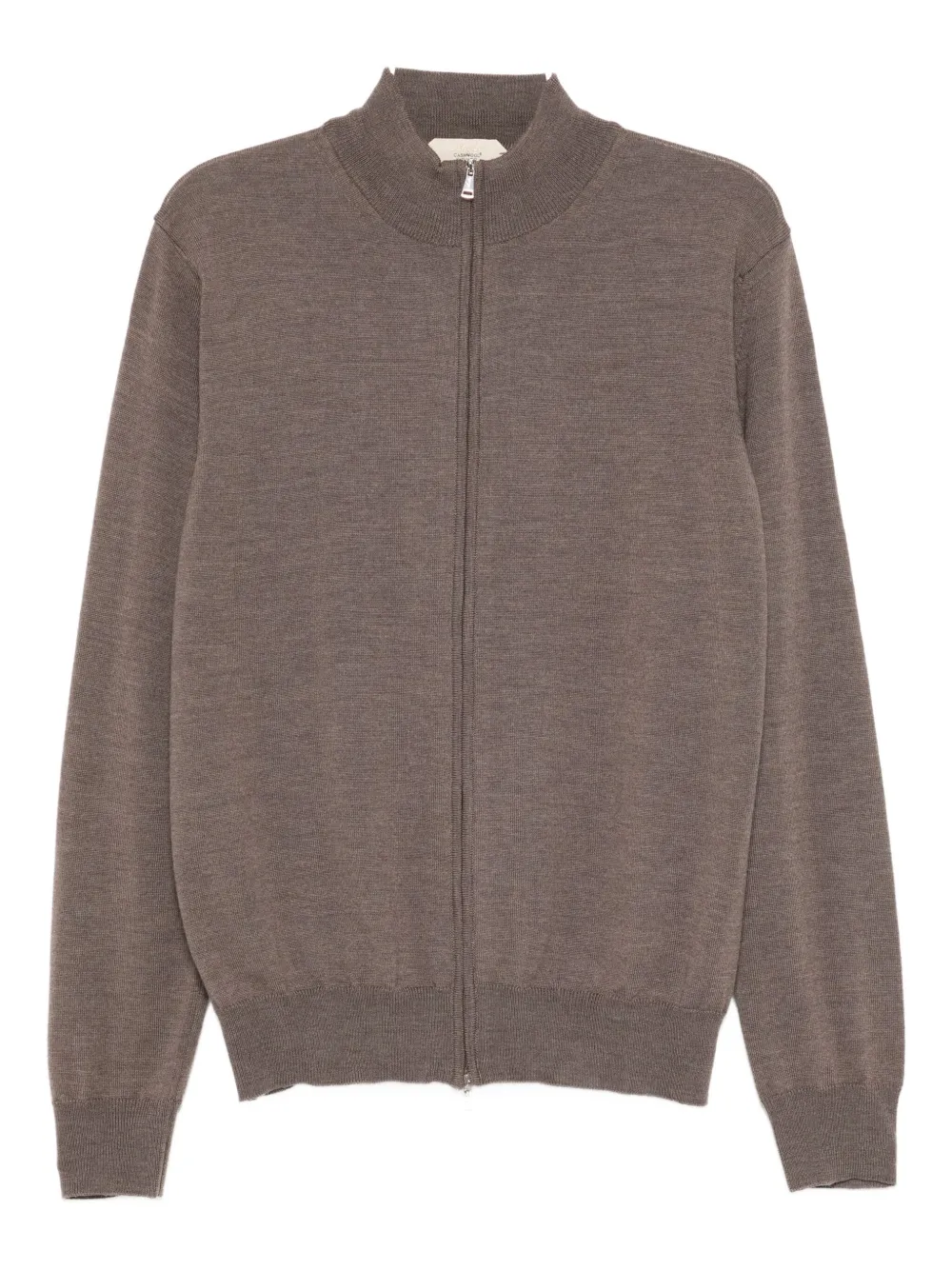 Aurélien merino zipper cardigan | Grey | Image 1